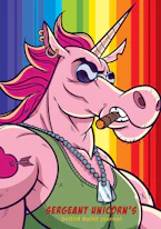 Cover of 'Sergeant Unicorns Dotted Bullet Journal' by Blank Classic 
