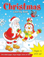 Cover of 'Christmas Coloring Book for Kids Ages 4-8!' by Engage Books 