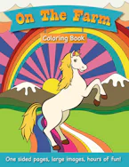 Cover of 'On The Farm Coloring Book for Kids Ages 3-6!' by Engage Books 