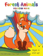 Cover of 'Forest Animals Coloring Book for Kids Ages 4-8!' by Engage Books 