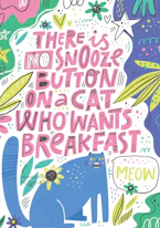 Cover of 'There is No Snooze Button on a Cat Who Wants Breakfast (Bullet Journal)' by Blank Classic 