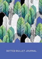 Cover of 'Geometric Leaves - Dotted Bullet Journal' by Blank Classic 