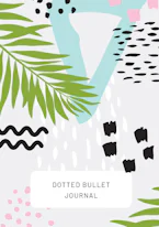 Cover of 'Tropical Design with Bottom Callout - Dotted Bullet Journal' by Blank Classic 
