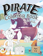 Cover of 'Pirate Coloring Book for Kids' by Engage Activity Books 
