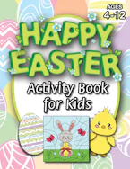 Cover of 'Happy Easter Activity Book for Kids' by Engage Books (Activities) 