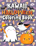 Cover of 'Kawaii Halloween Coloring Book' by Engage Books (Activities) 